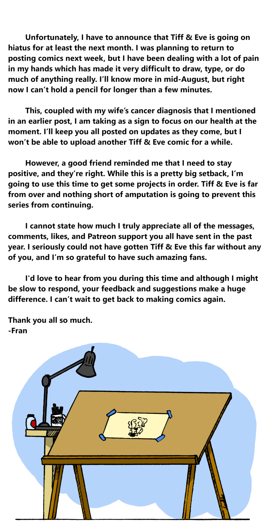 238 - Author's Note Hiatus
